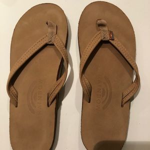 Small Rainbow Flip Flops. Never worn